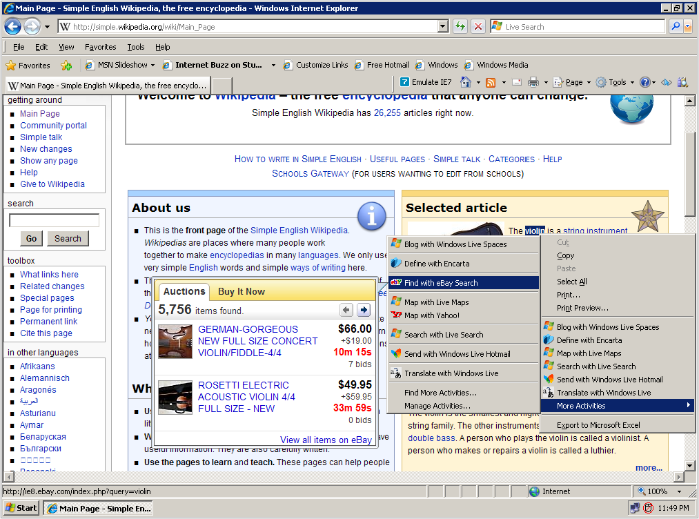 internet explorer 8.0 for mac